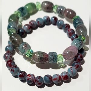 Elegant Multicolor Beaded Bracelet Set